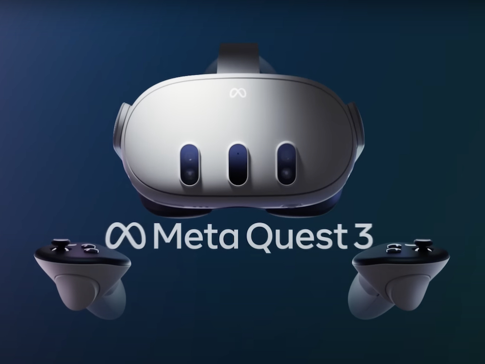 Meta Quest 3 VR headset for gay porn immersion