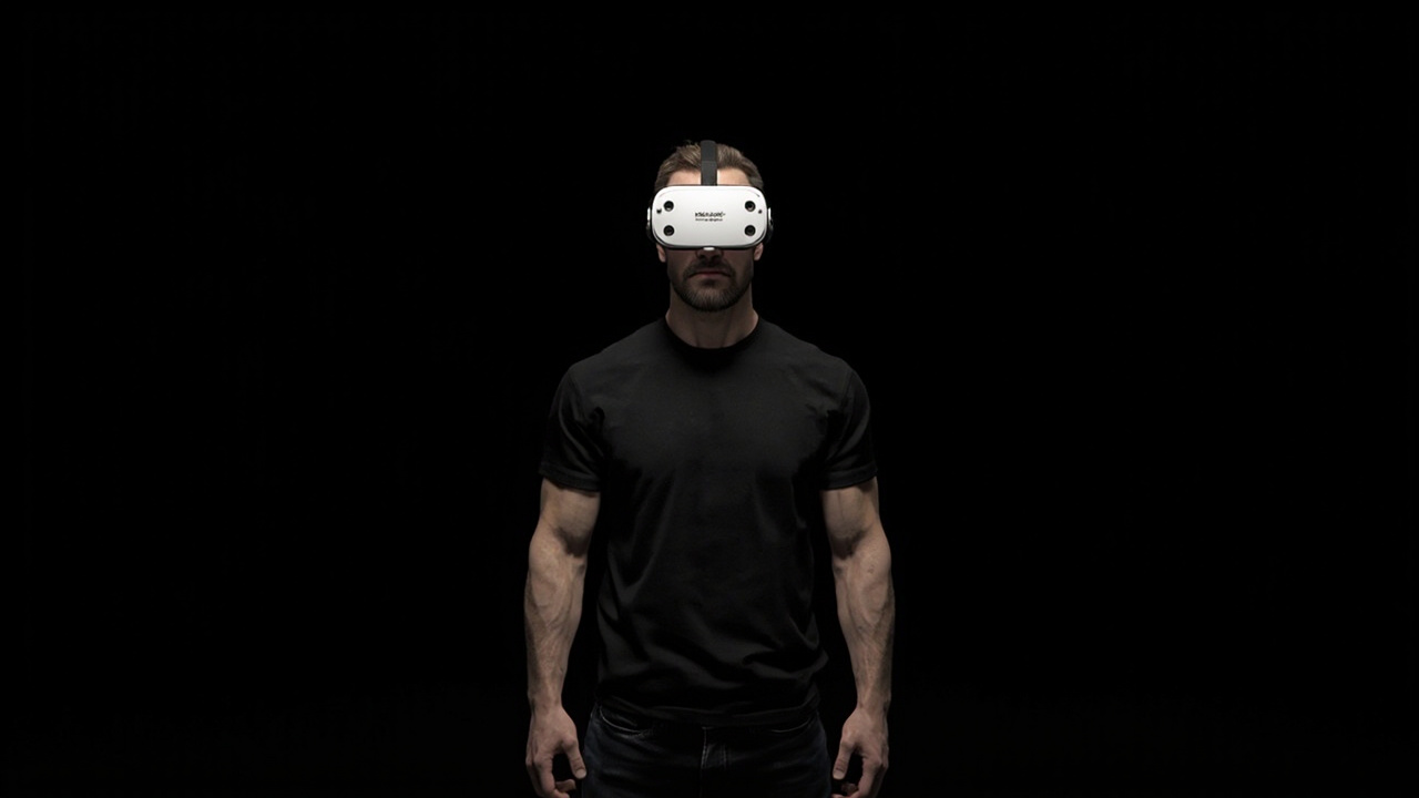 Meta Quest 2 VR headset on black background